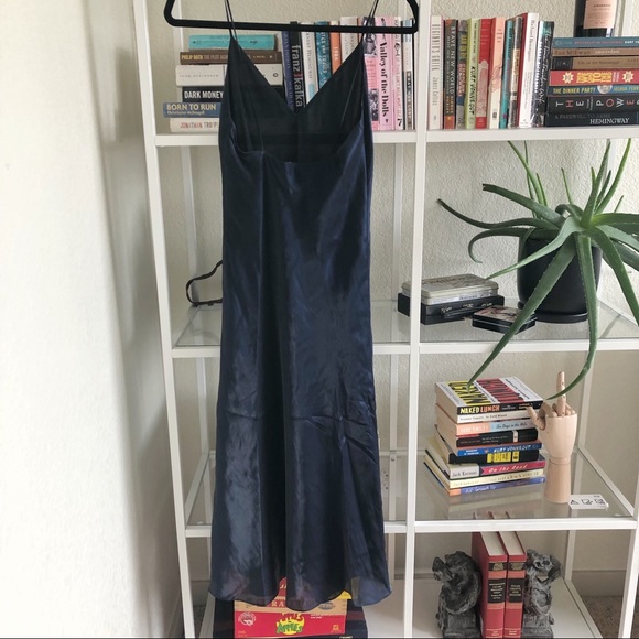 Rag and Bone Astrid slip dress in navy - Picture 3 of 4